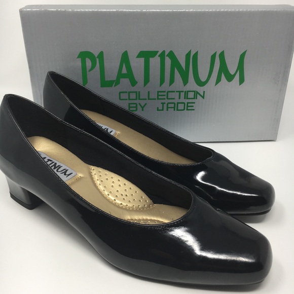 Platinum Shoes - Platinum Collection By Jade black 1.2 inches heel